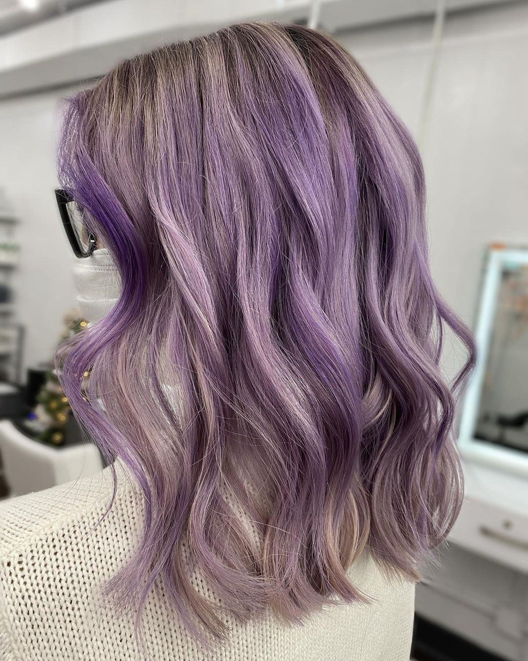 Grey and Lilac hair