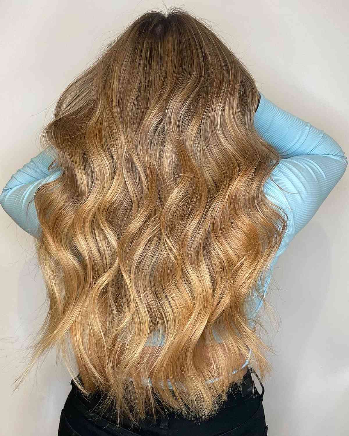 Honey Blonde Balayage on Light Brown Hair