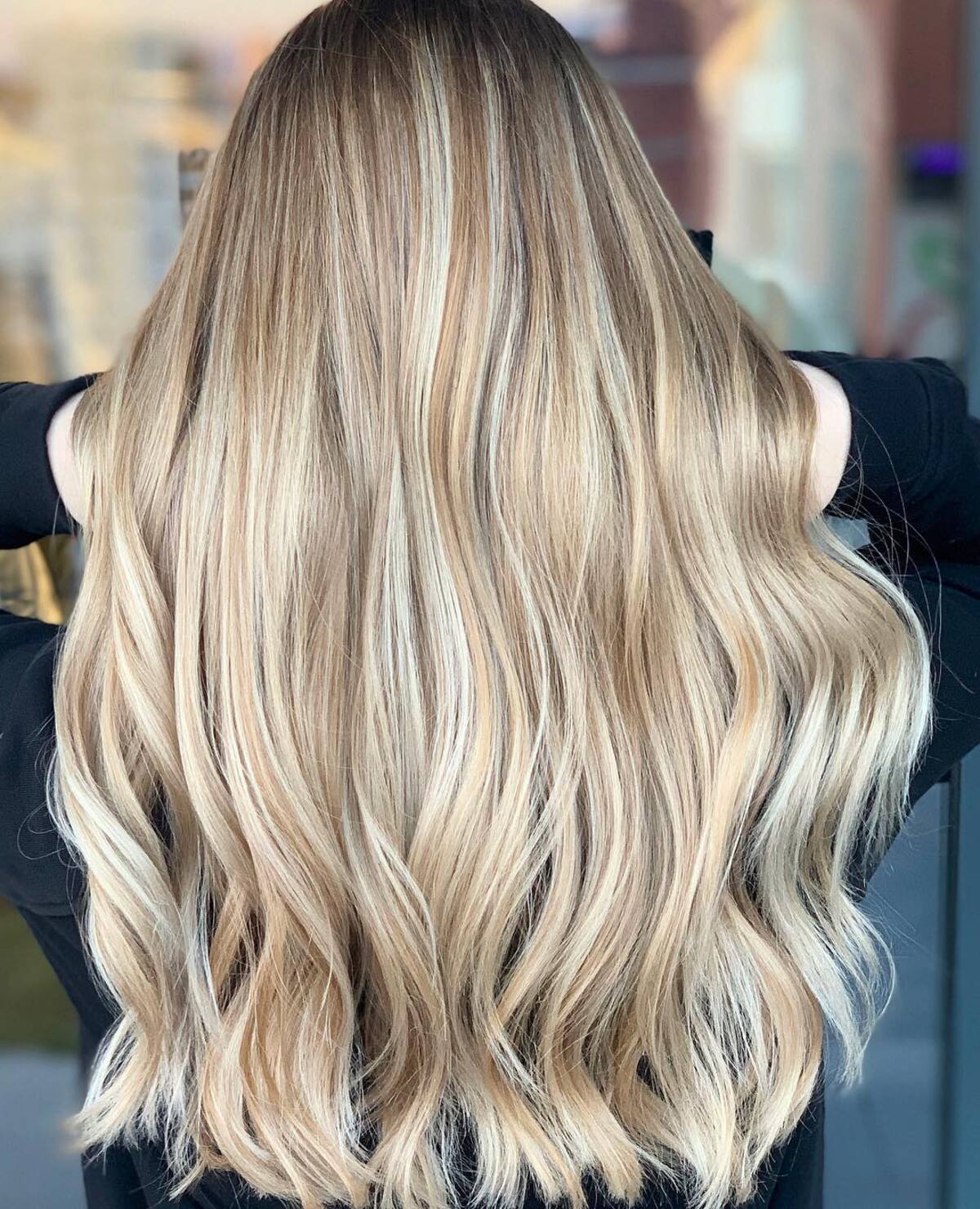 honey blonde with light blonde highlights