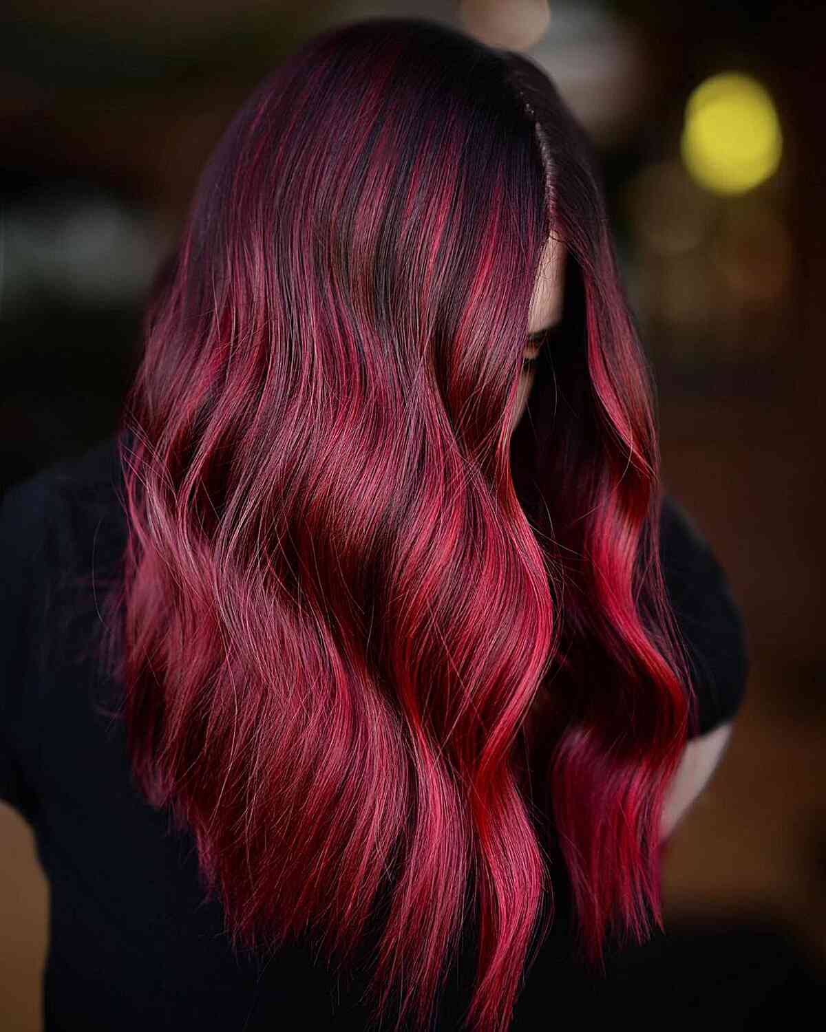 Hot Tamale Red Balayage Hair