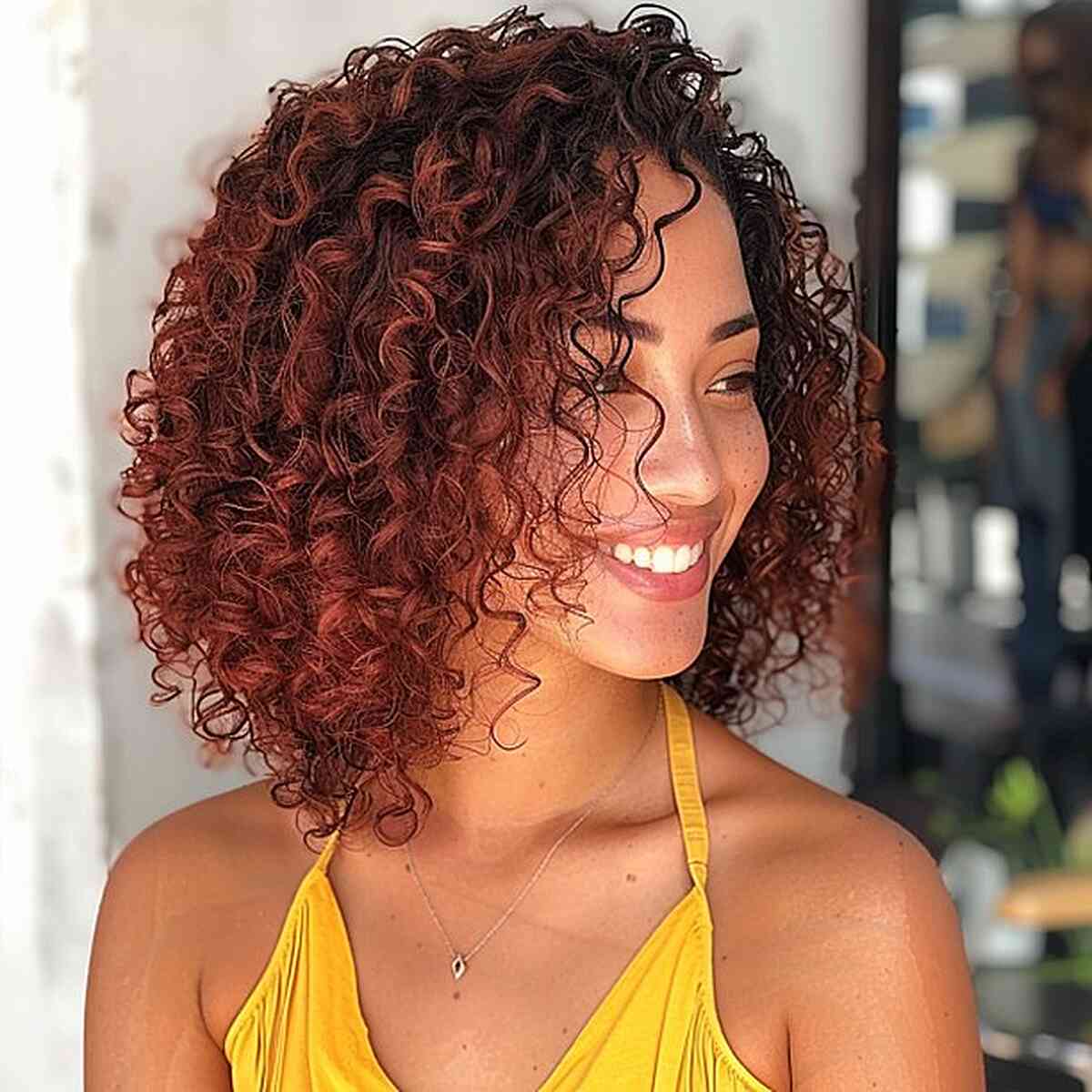 Kinky curly hair