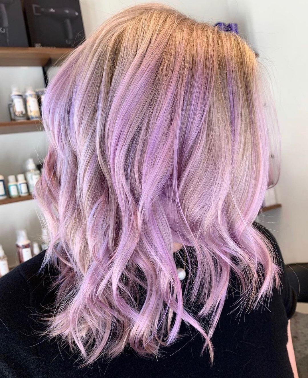 Lavender-Blonde Balayage