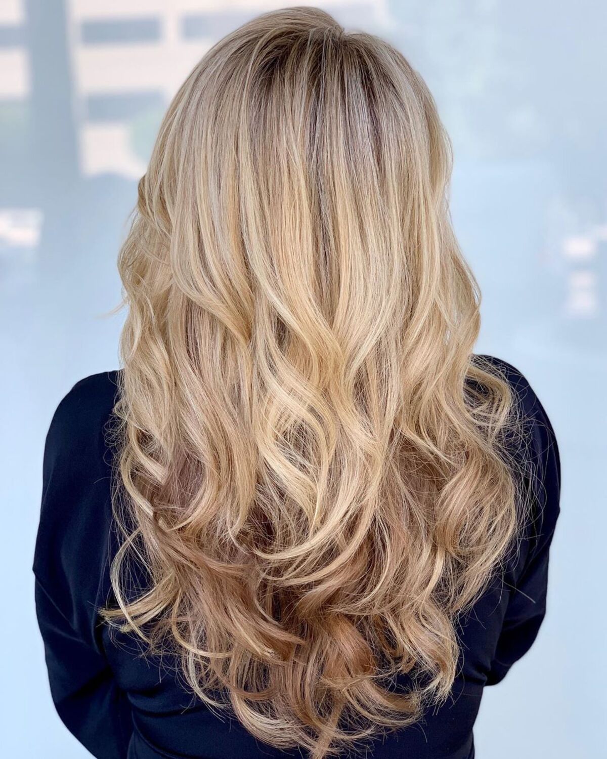 light brown hair with really light blonde highlights