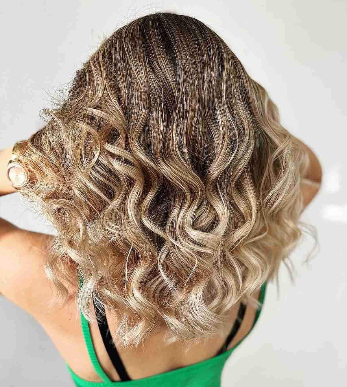 Lighter Blonde Highlights with a Dark Base