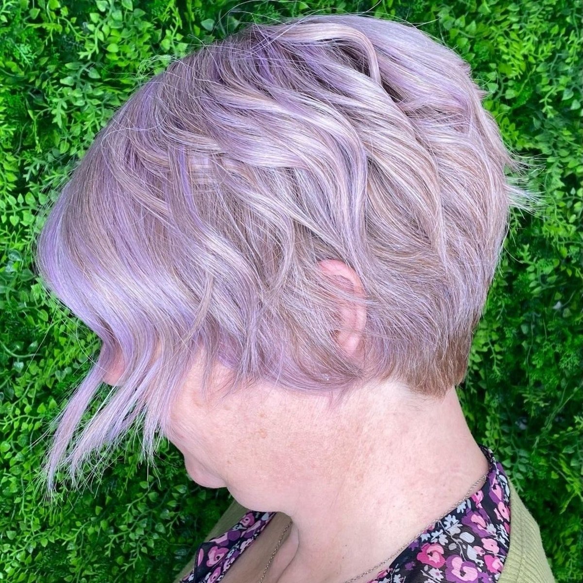 Lightest lilac shade for older women