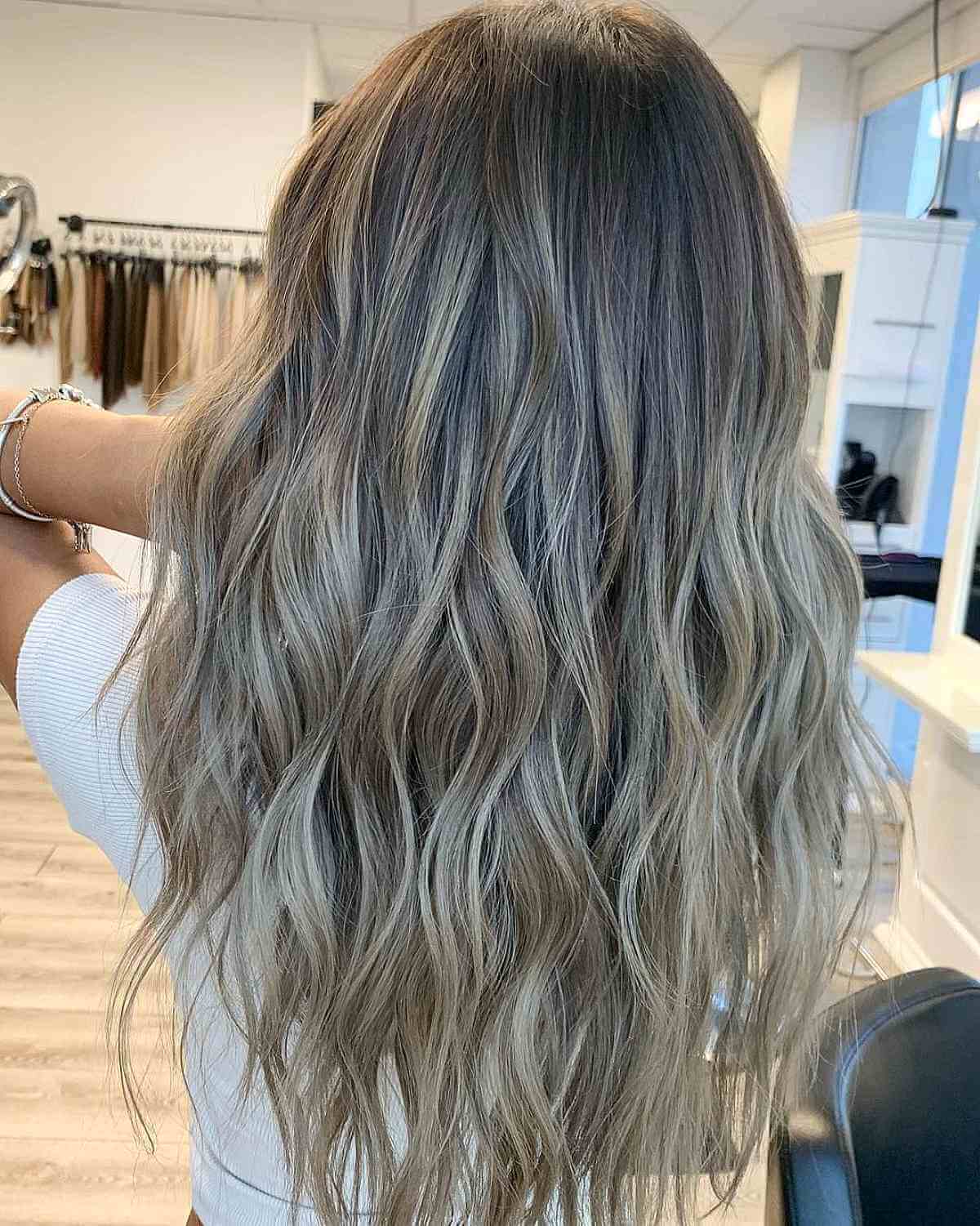 Lived-In Mushroom Ash Blonde Balayage