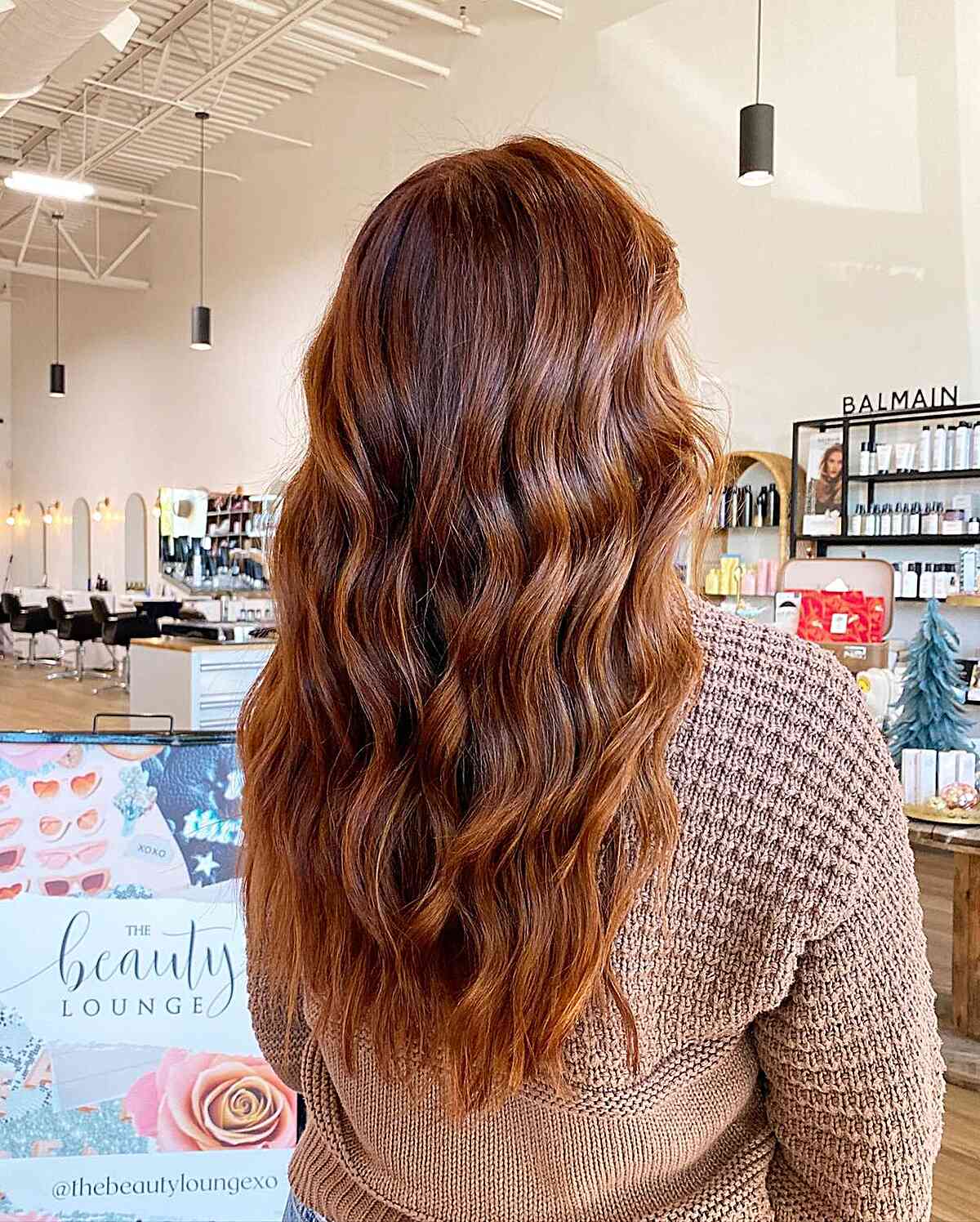 Long Brown Hair with Auburn Highlights