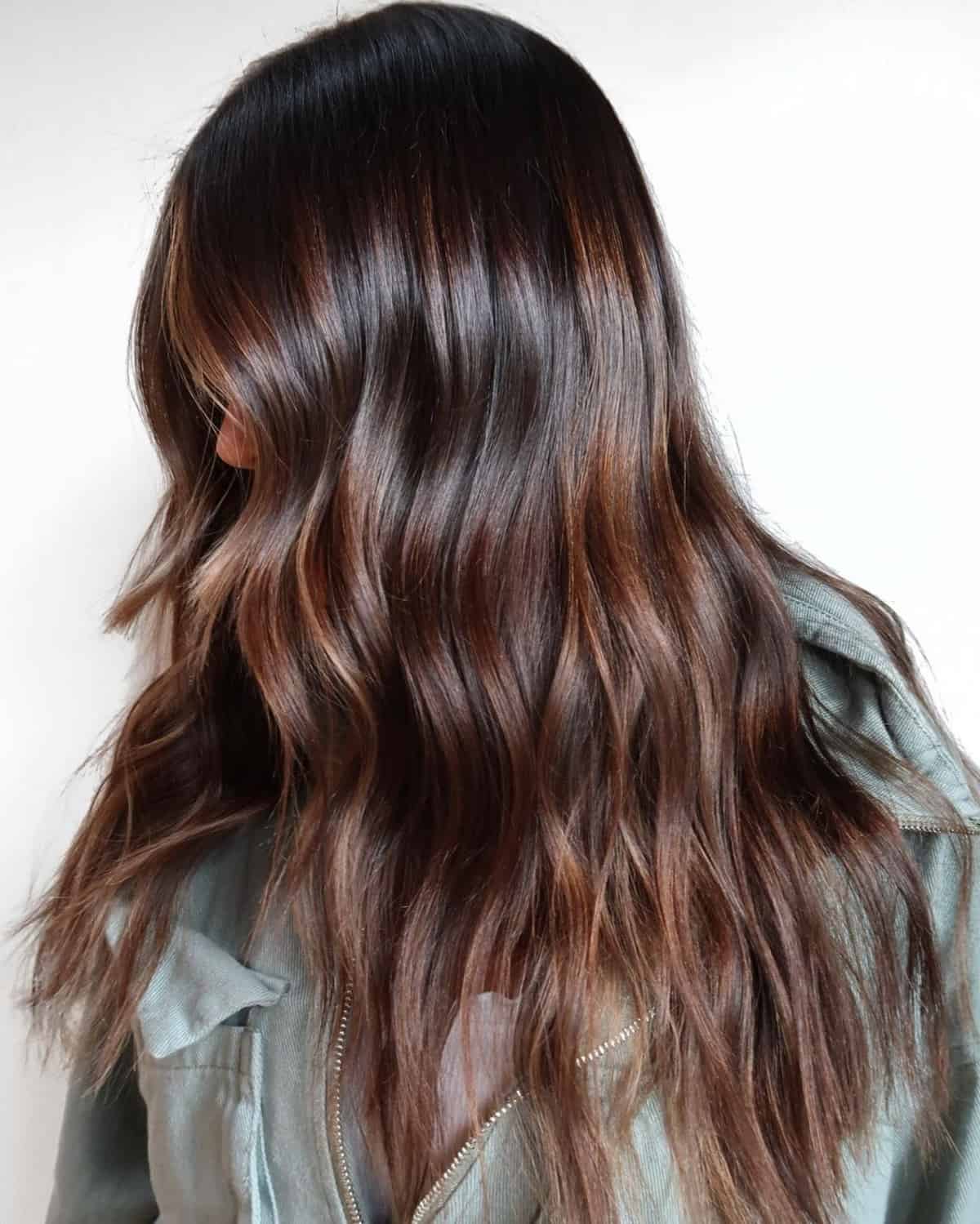 Lovely Dark Chestnut Hair Color