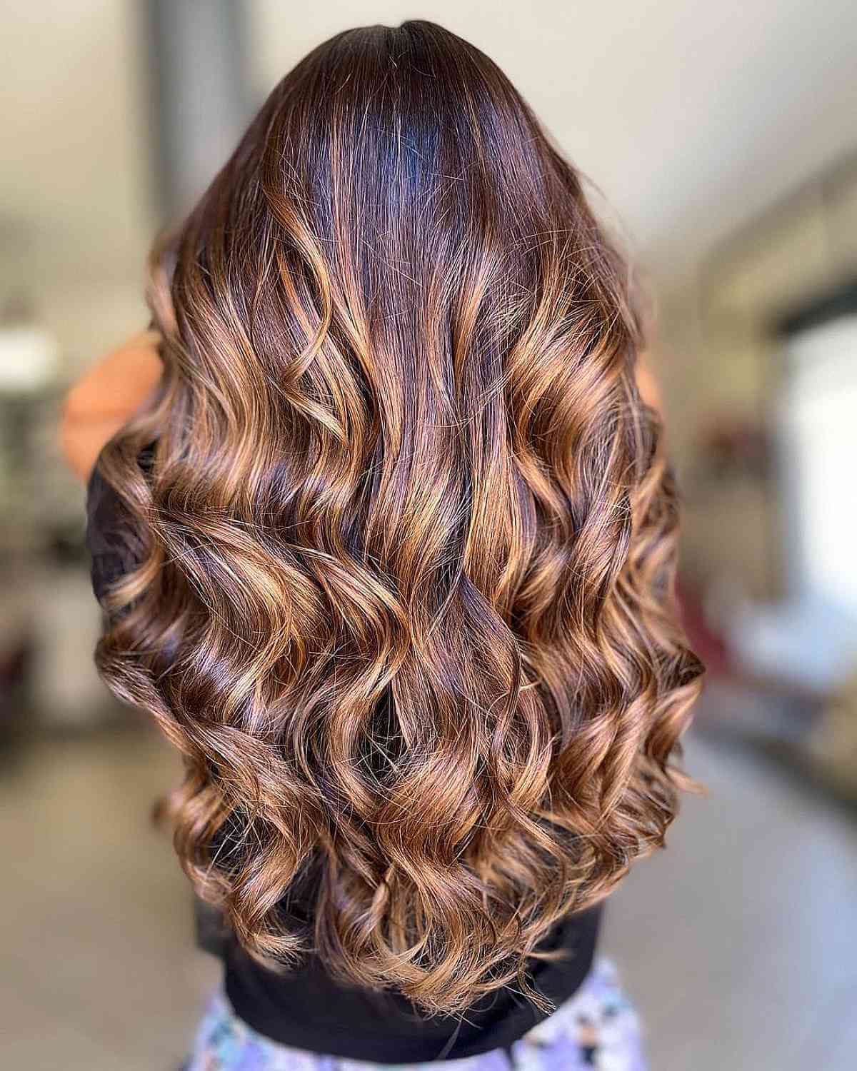 Lucious Long Golden Brown Balayage