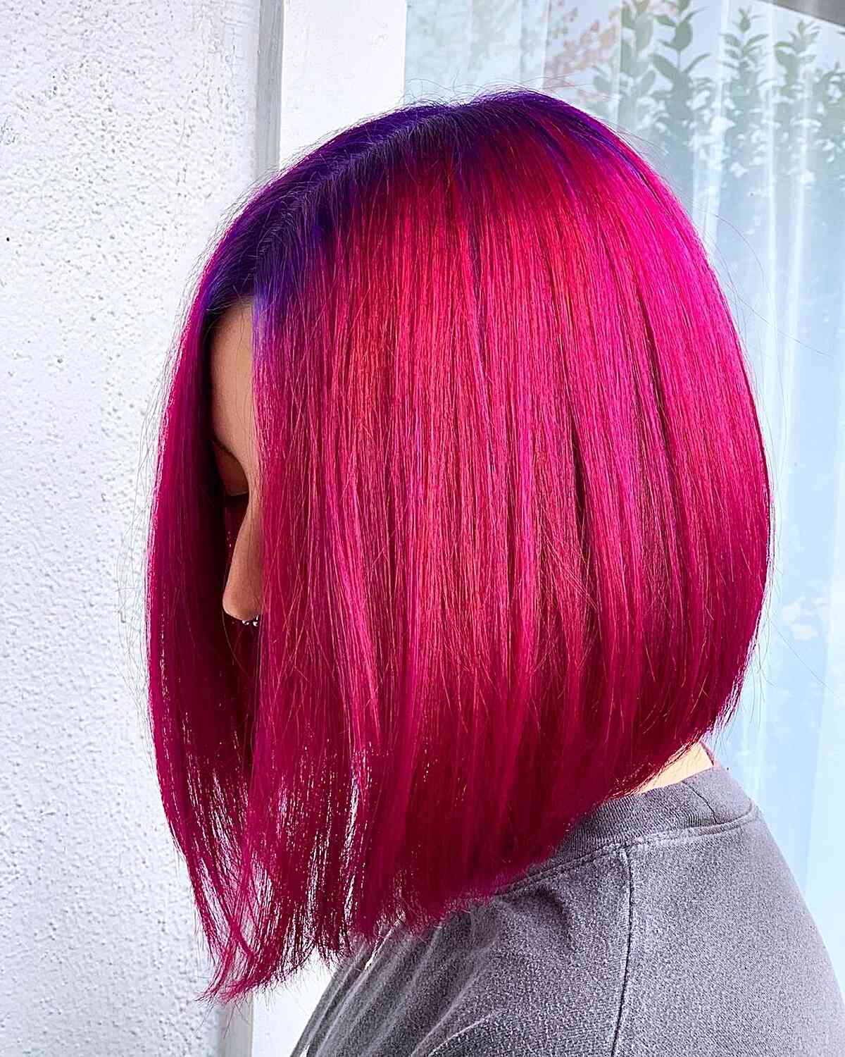 Magenta red hair