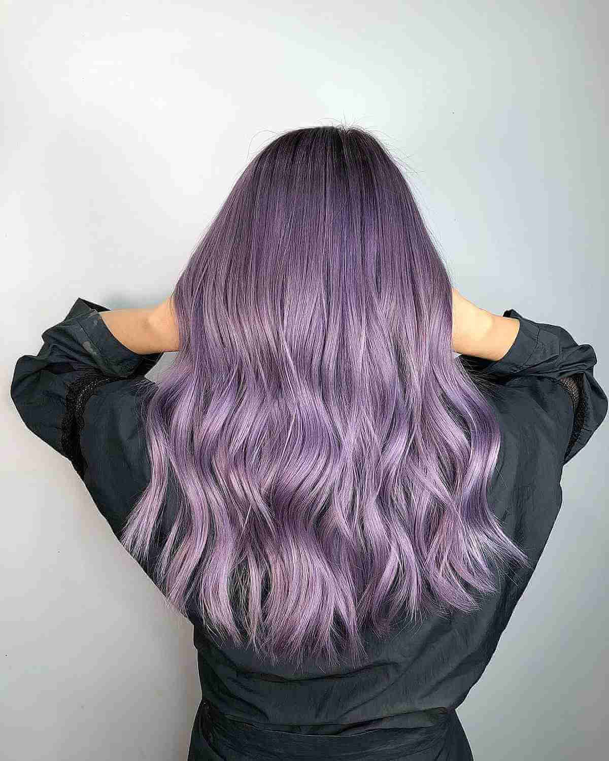 Medium-Length Lavender Waves