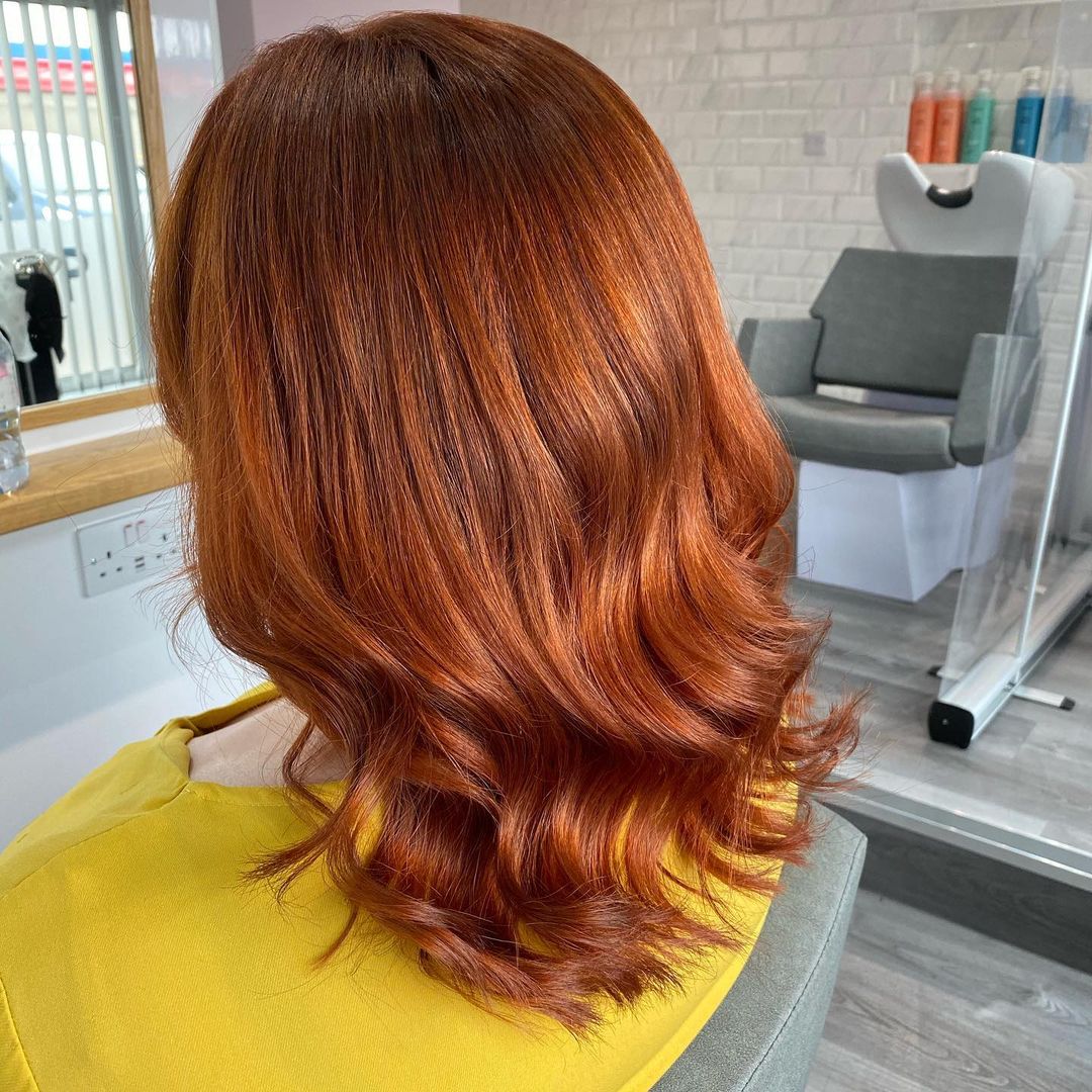 Medium-Length with Dark Ginger + Auburn