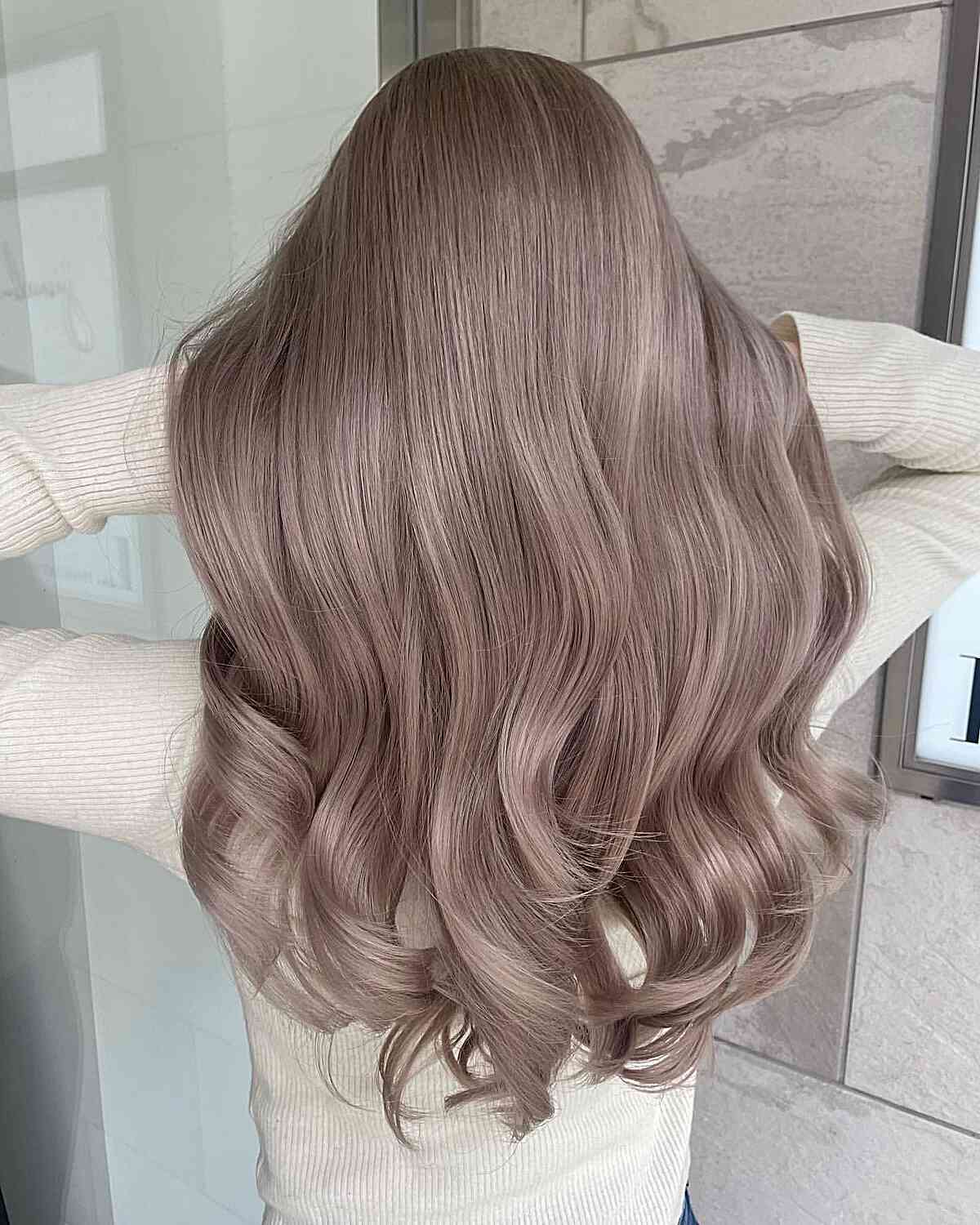 Muted Ash Blonde Straight Hair