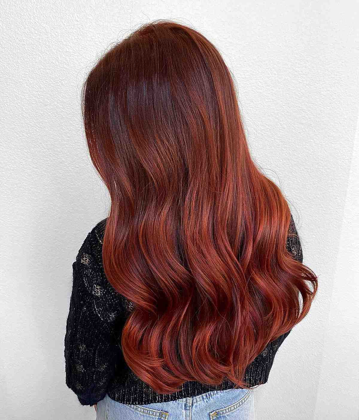 natural dark auburn hair color