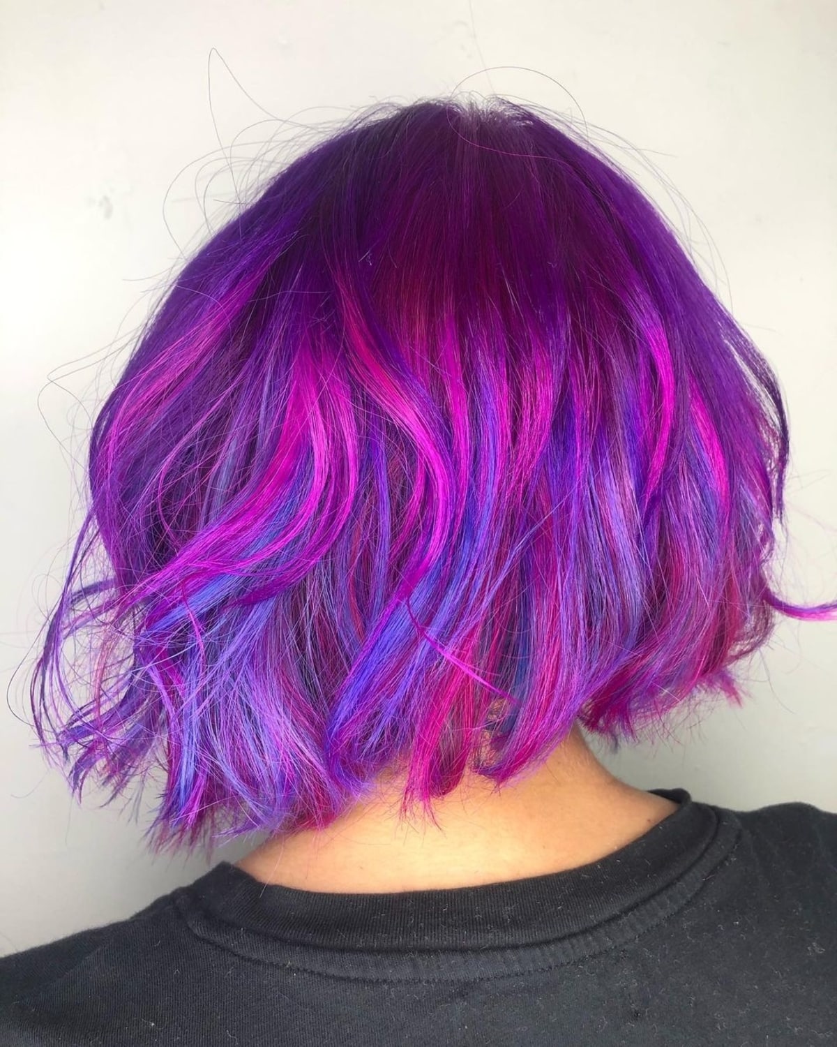 Neon purple pink hue