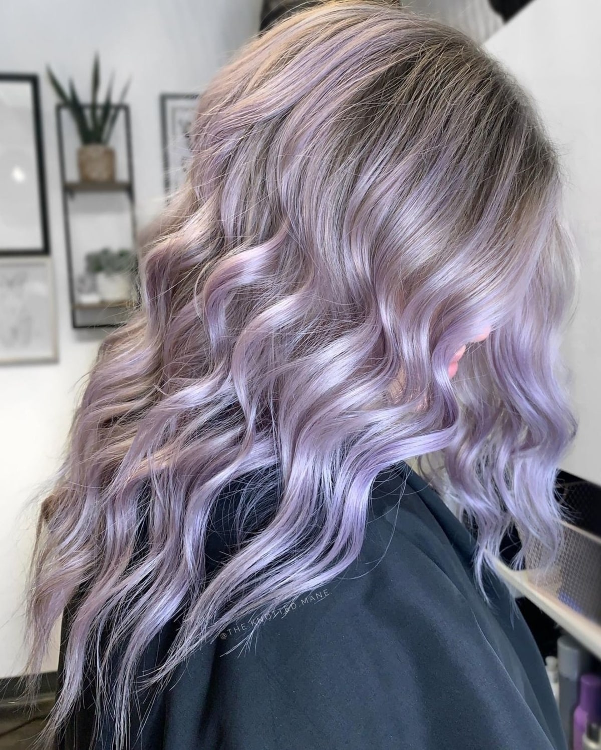 Platinum purple hair idea