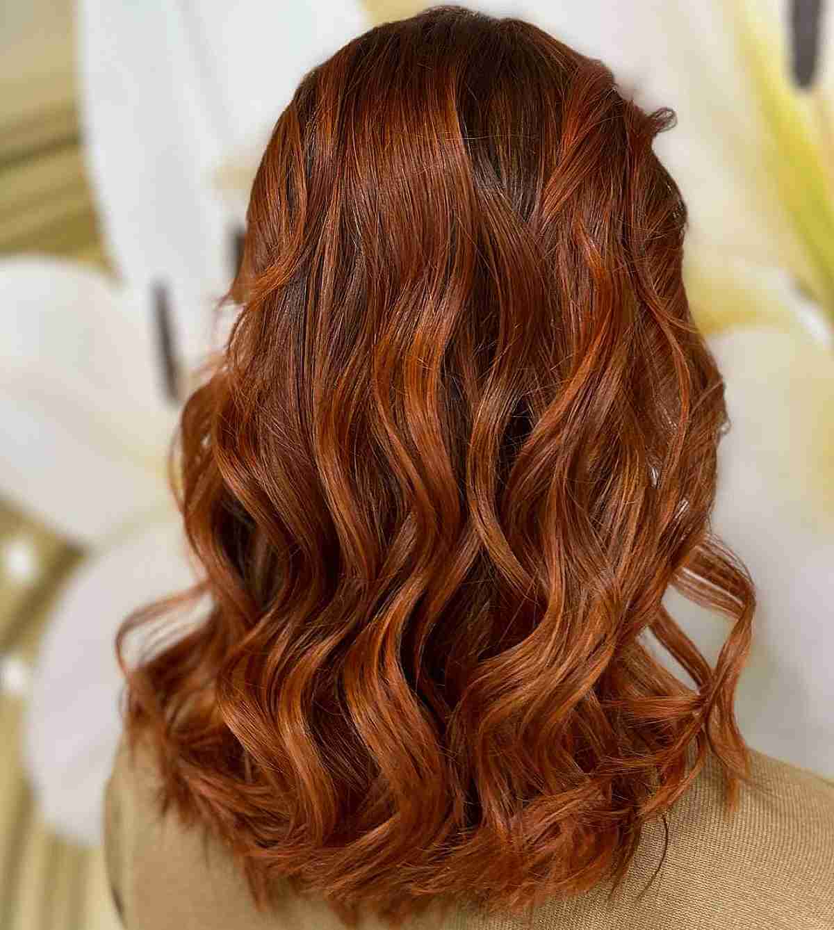 Reddish Brown Balayage