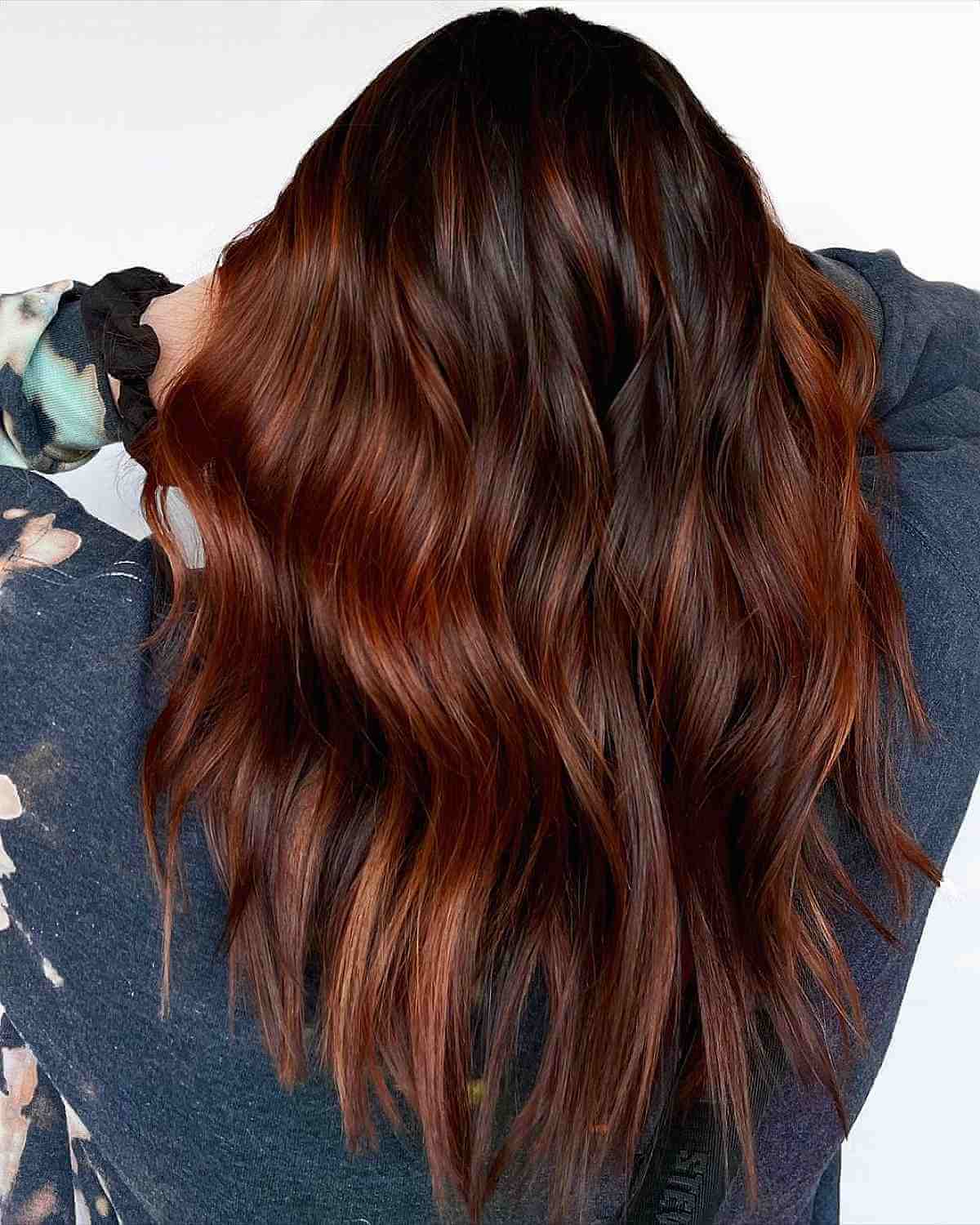 Reddish Copper Balayage