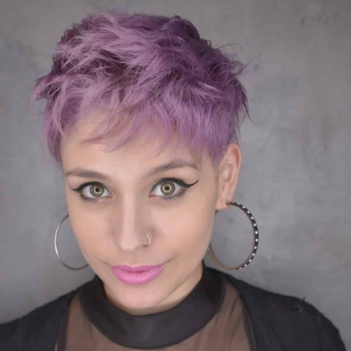 Short Lilac Hair color