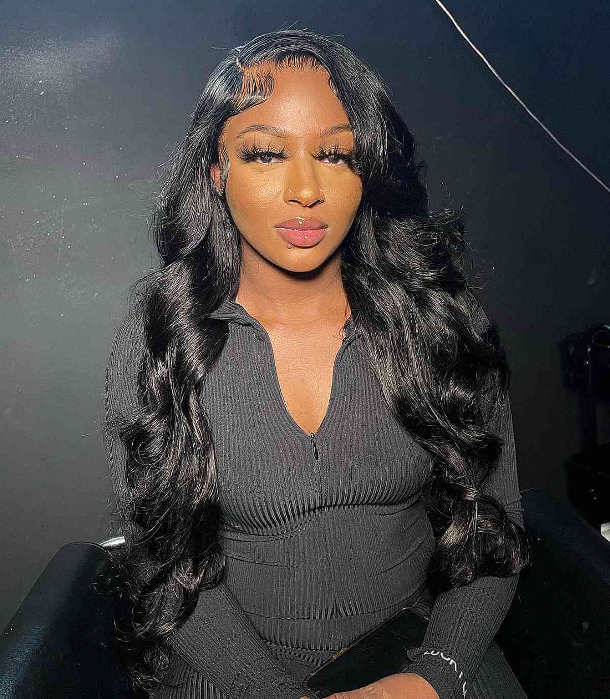 Side Part Long Sew-In Hair for Black Women