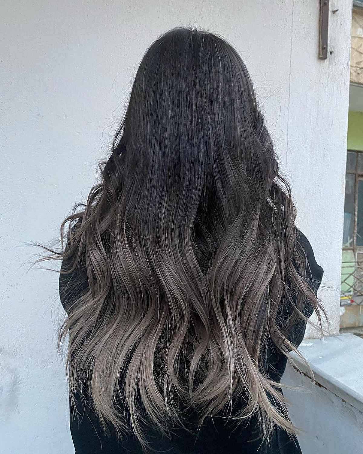 Smokey dark ombre