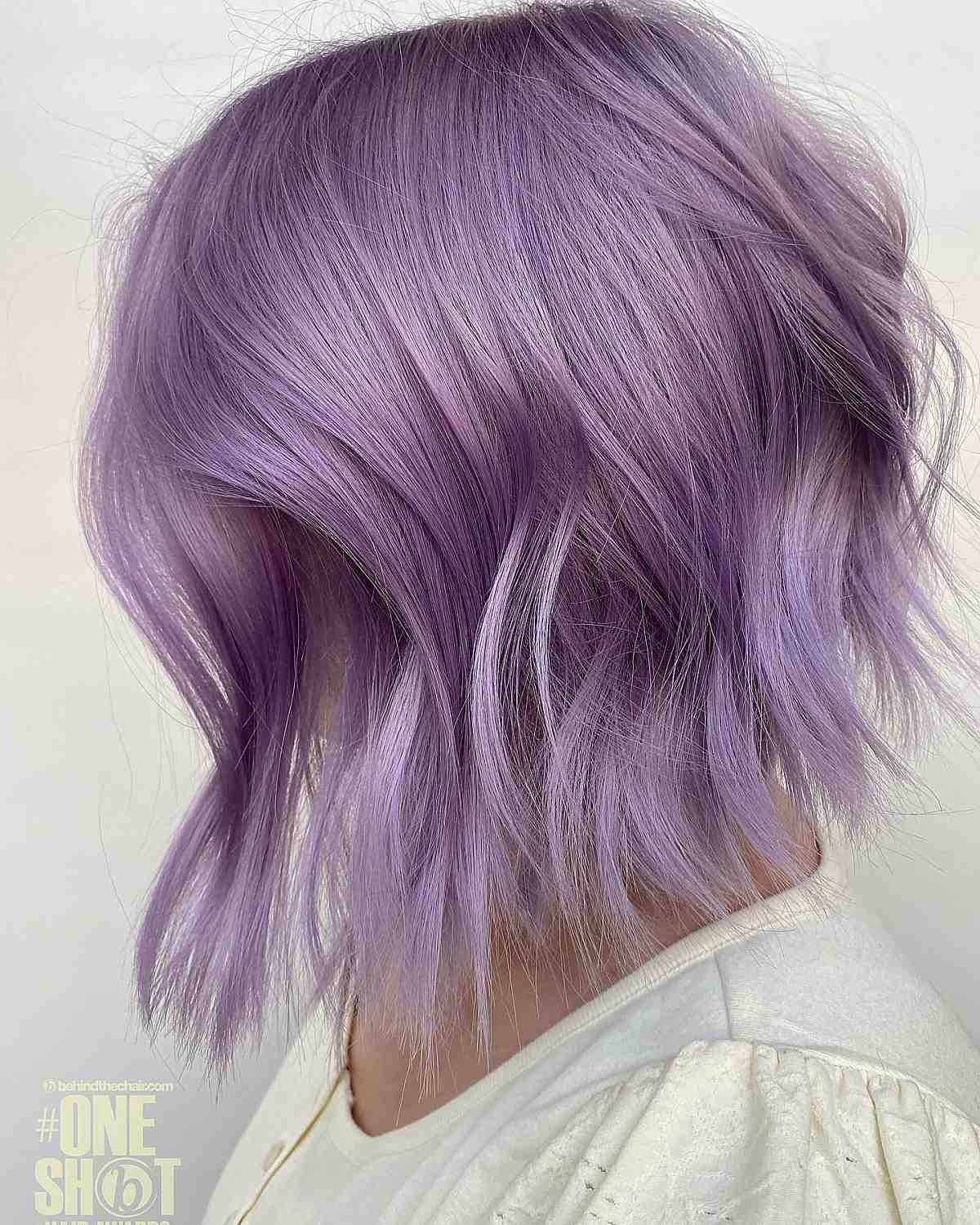 smokey lilac balayage