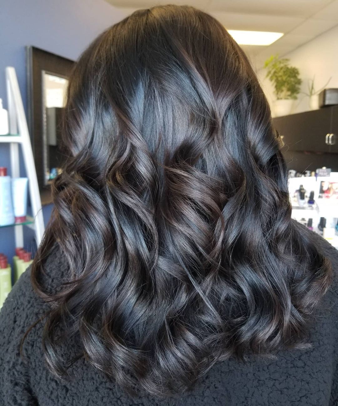 Soft Balayage Highlights for Black Hair