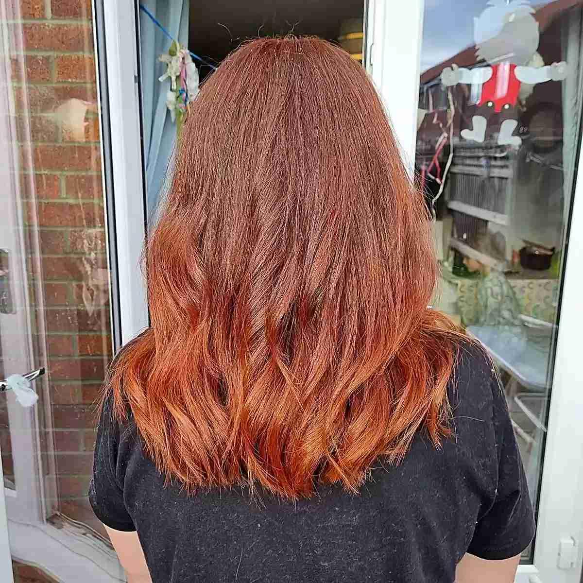 Strawberry Auburn Ombre Hair