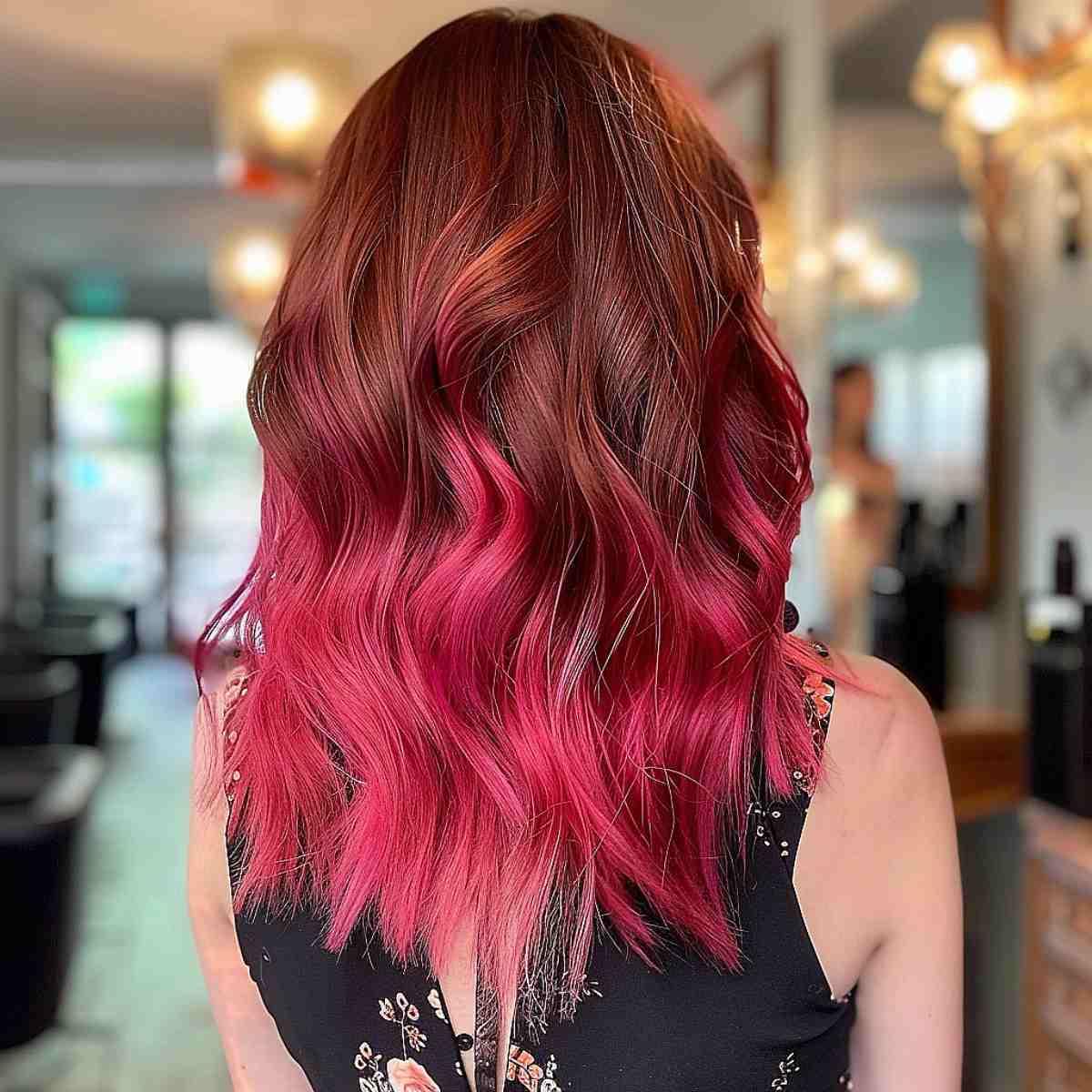 Strawberry Ombre Red Hair