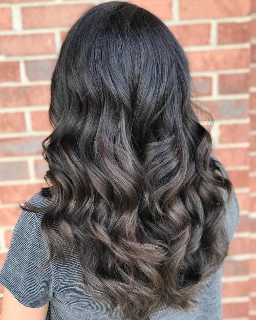 Subtle Black and Dark Brown Ombre