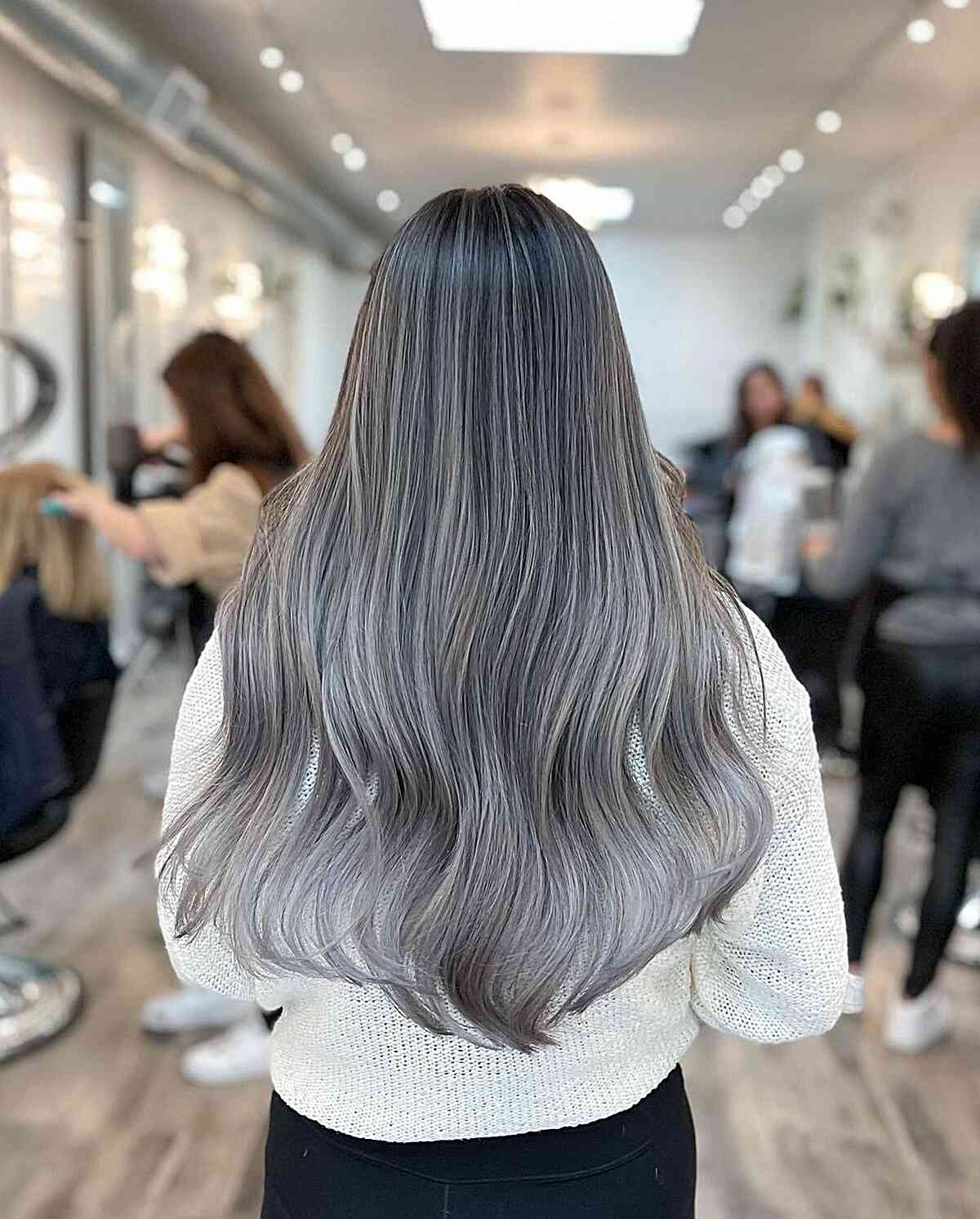 32 Gorgeous Grey Balayage Hair Color Ideas for Every Age