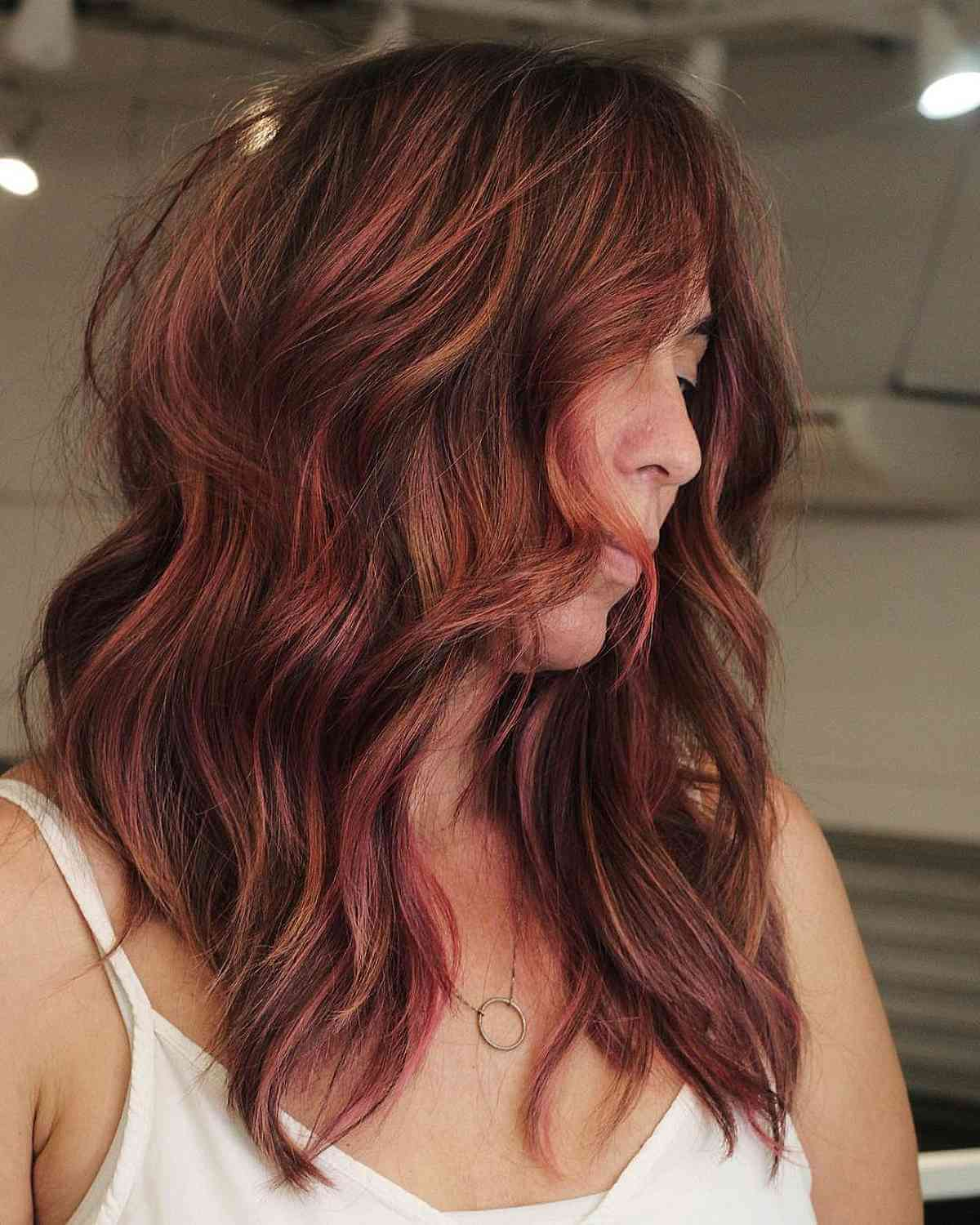 35 Best Red Highlights in 2025 for Brown, Blonde & Black Hair