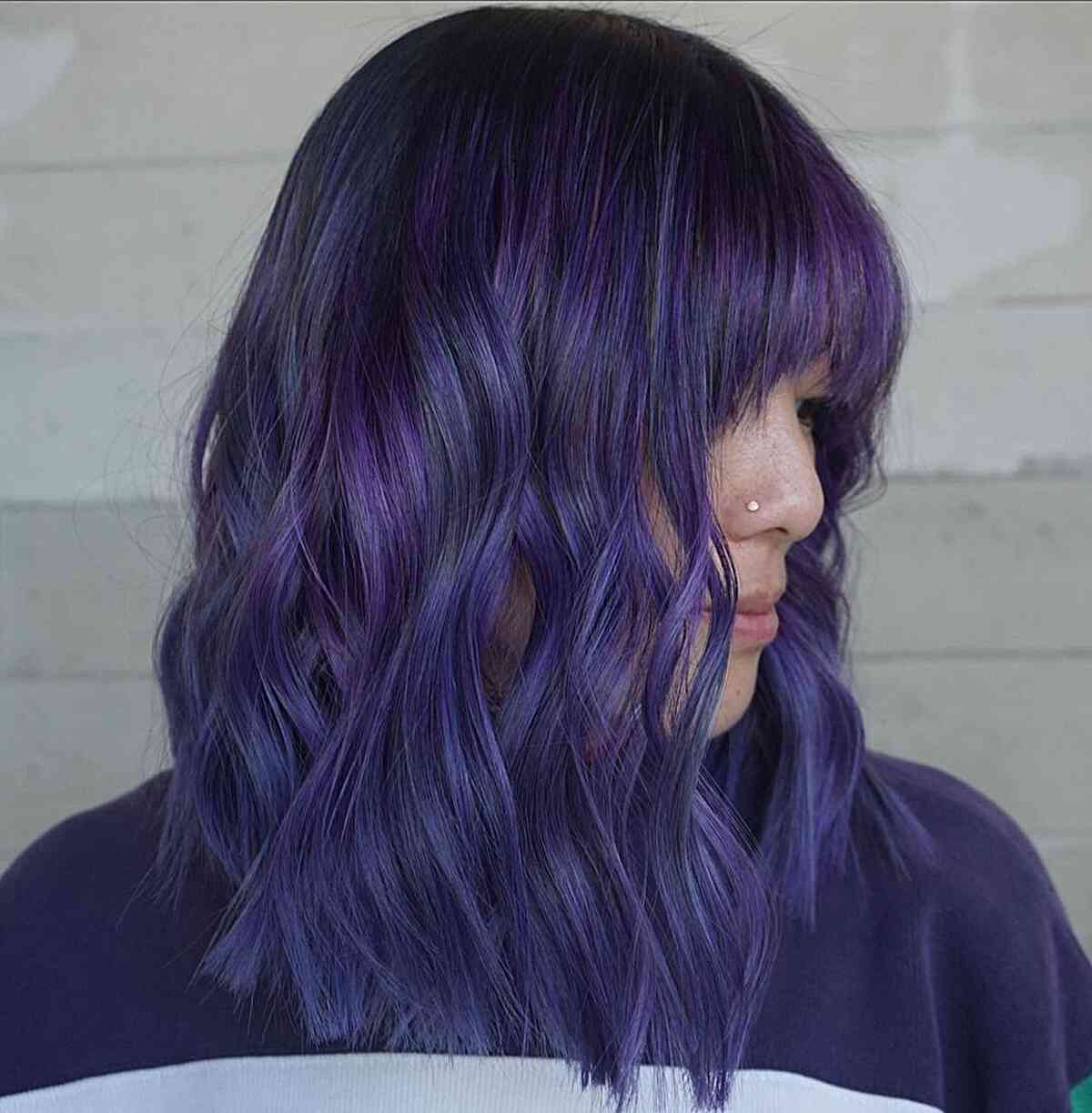 25 Dreamy Midnight Purple Hair Colors to Try in 2025