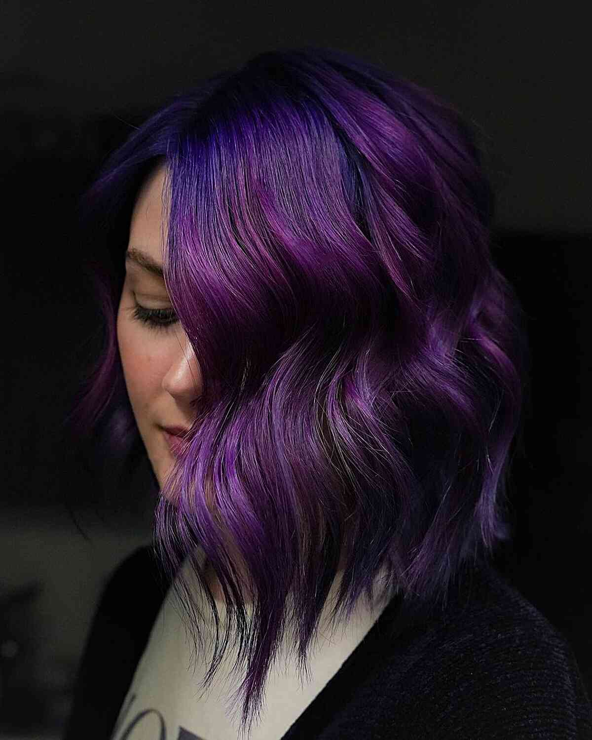 25 Dreamy Midnight Purple Hair Colors to Try in 2025