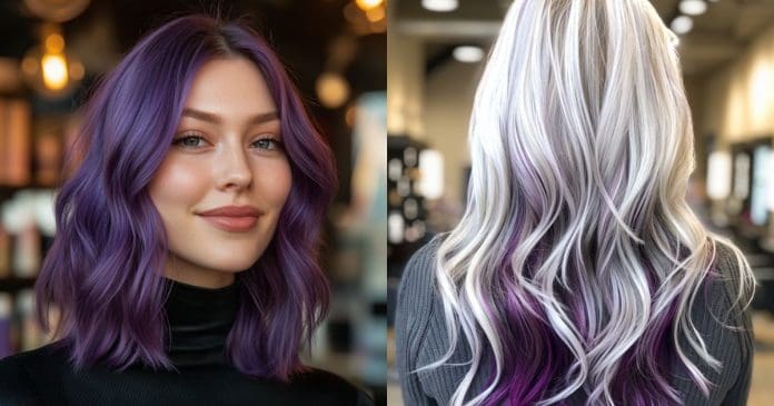 17 Hottest Silver Purple Hair Colors of 2025