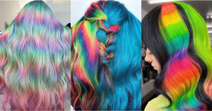 25 Bright and Bold Rainbow Hair Styles for 2025