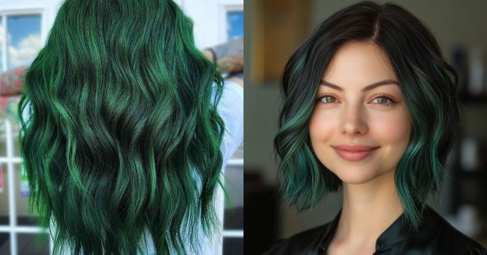 25 Green Hair Colors to See