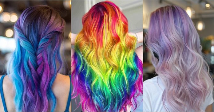 35 Vibrant Rainbow Hair Styles to Rock in 2025