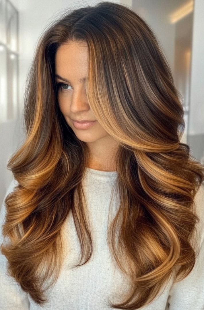 Caramel Balayage Waves