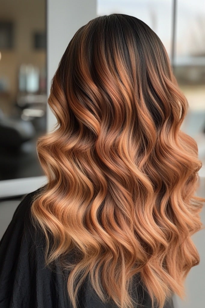 Copper Caramel Balayage