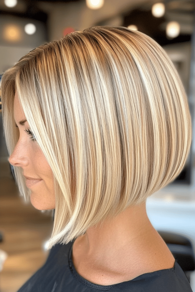 Dimensional Blonde Bob