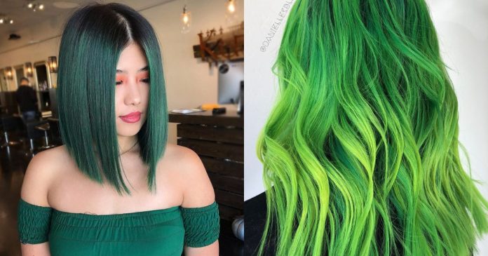 Go Green 24 Hair Color Ideas from Light to Dark