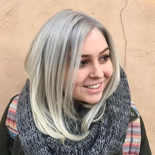 Adorable Silver With Platinum Streaks