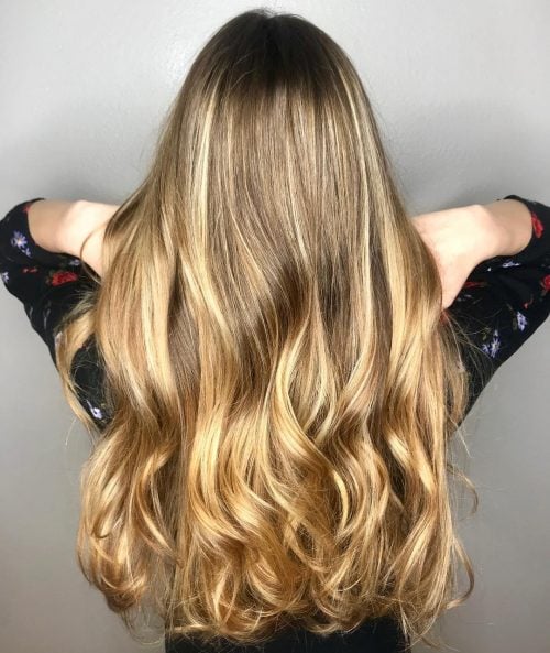 Amazing Golden Caramel Highlights