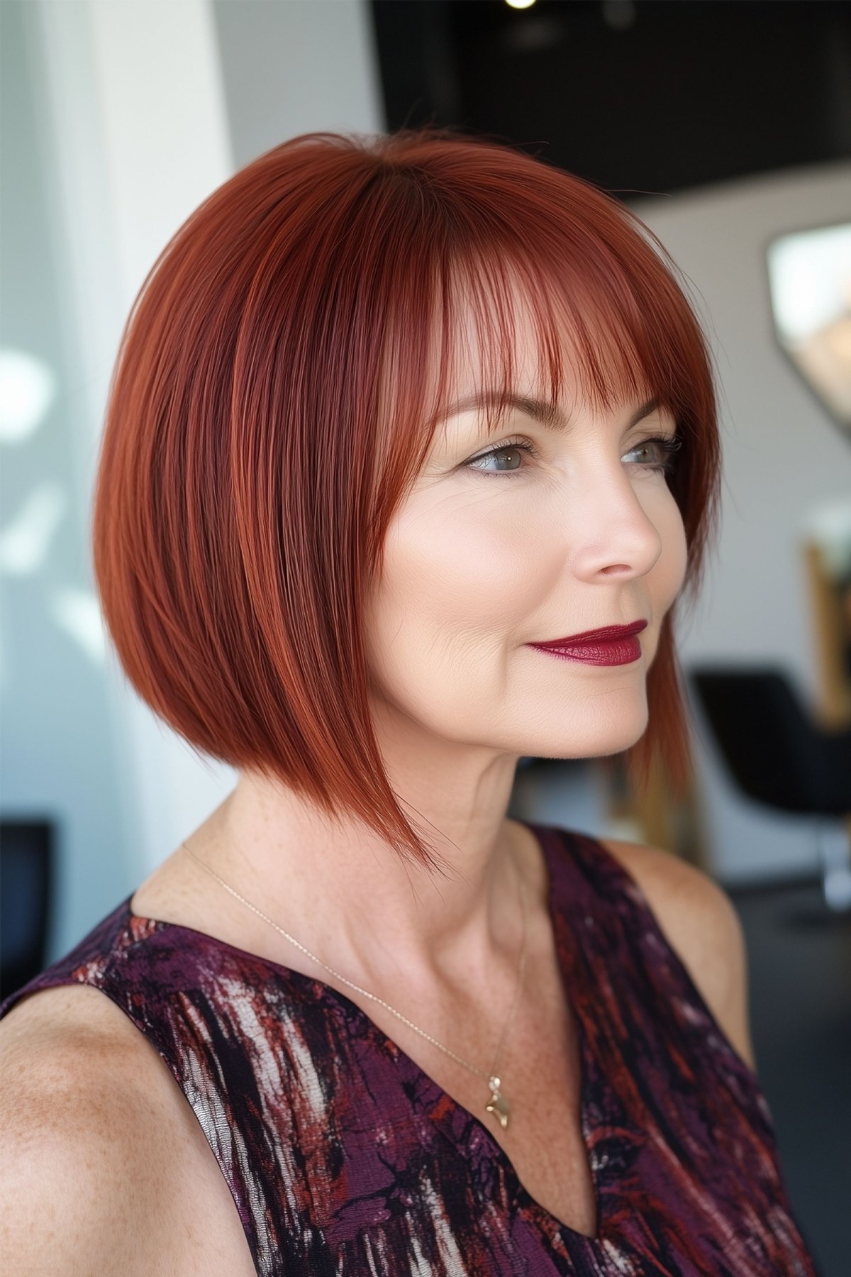 Auburn and Burgundy Fall Hair Color