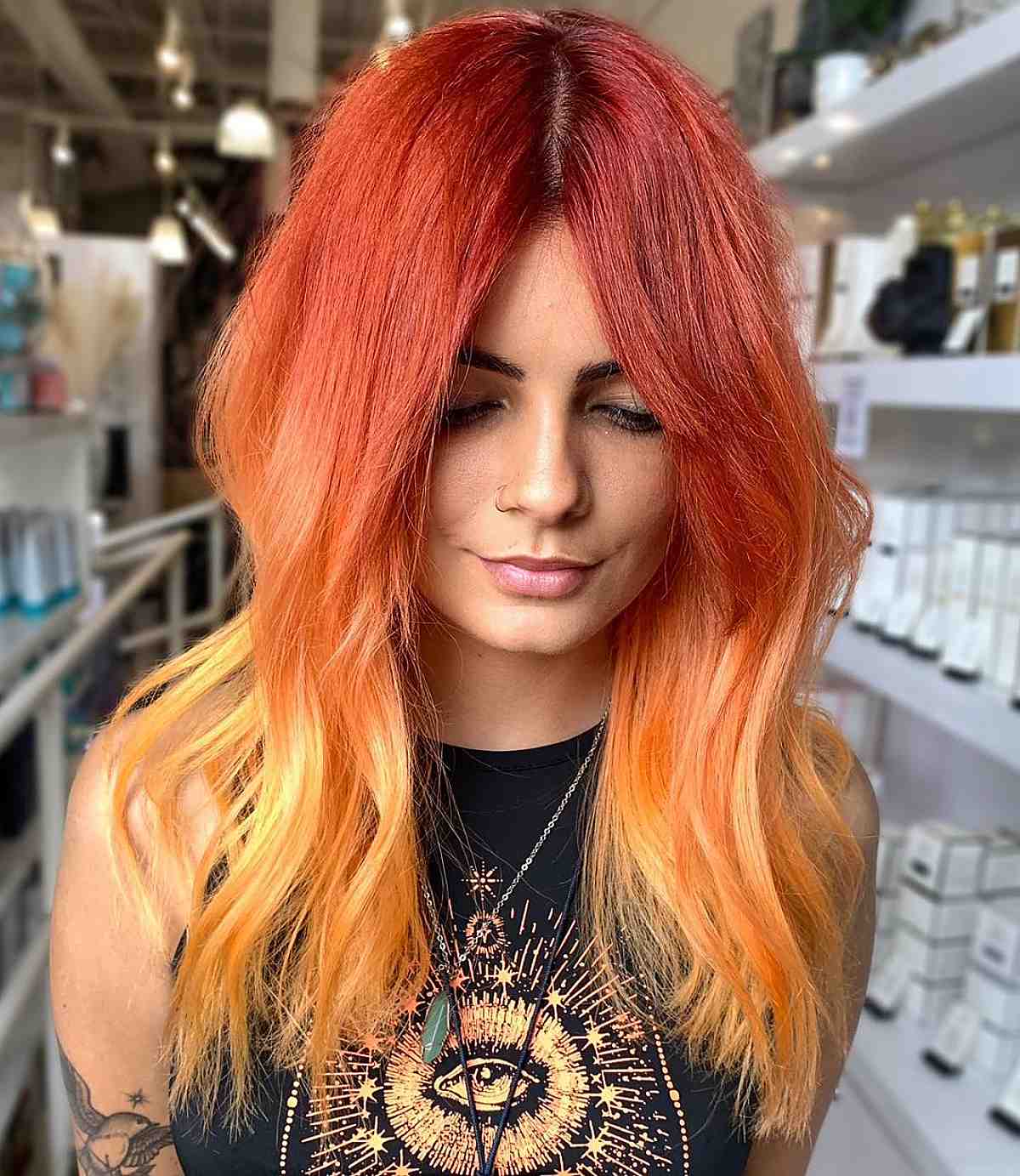 auburn orange color melt