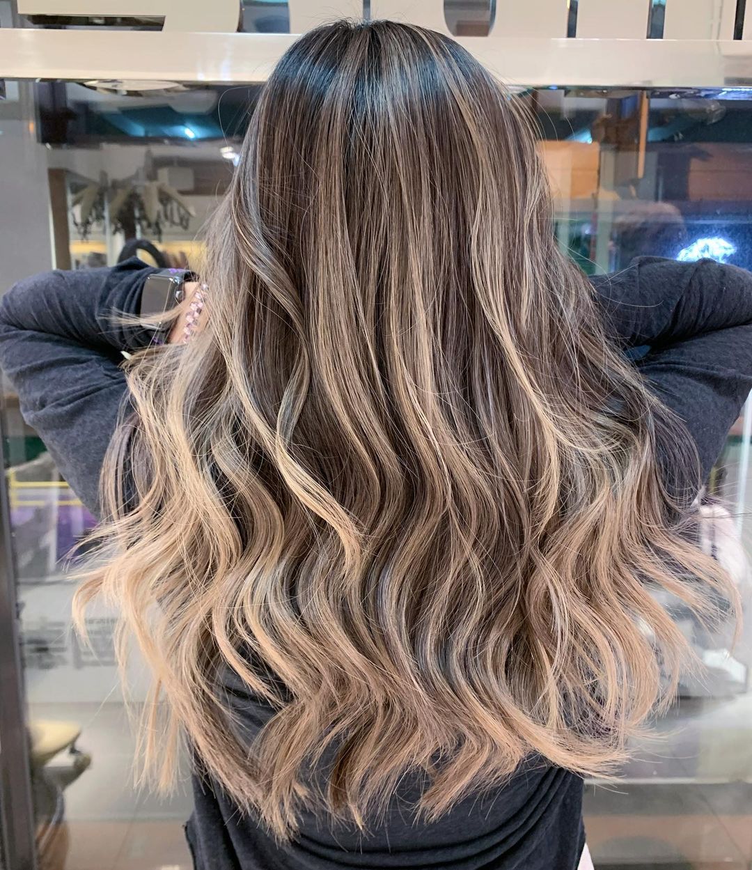 Beige Blonde Highlights