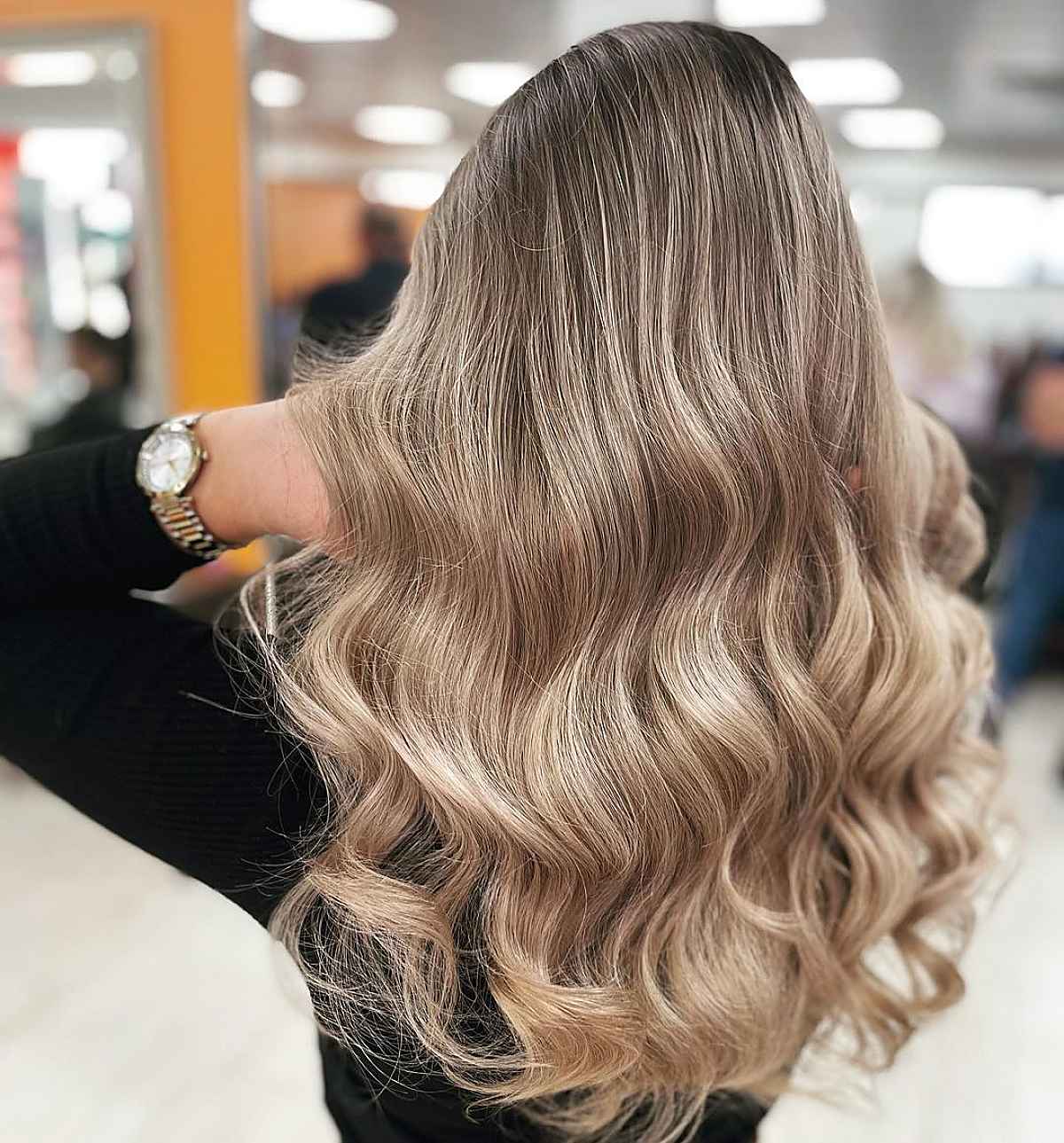 Blonde Hair with Lowlights Balayage