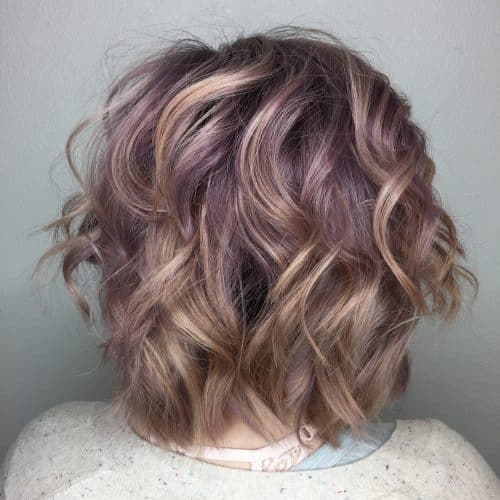 Blonde with Silver/Purple