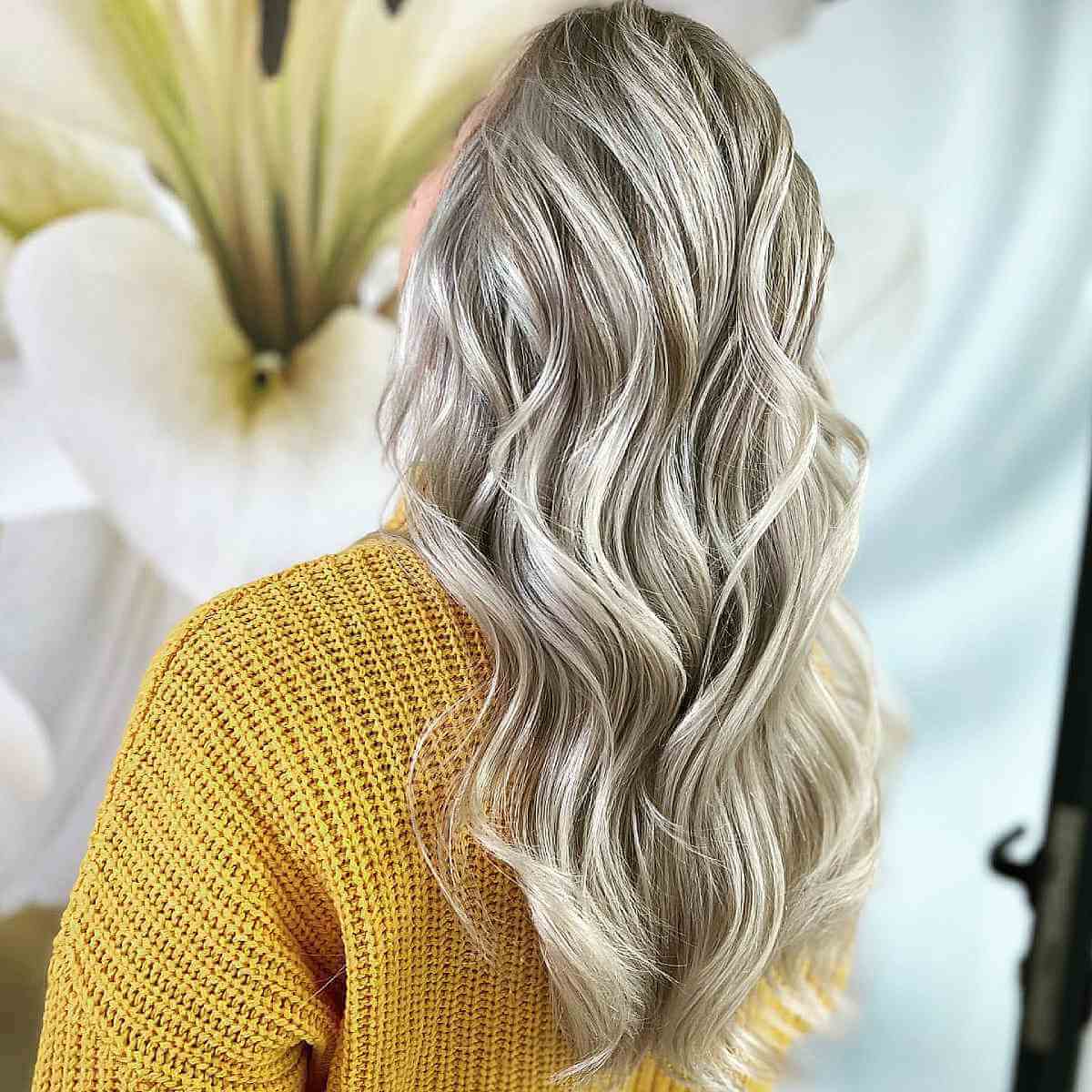 Classic Icy Platinum Blonde Highlights